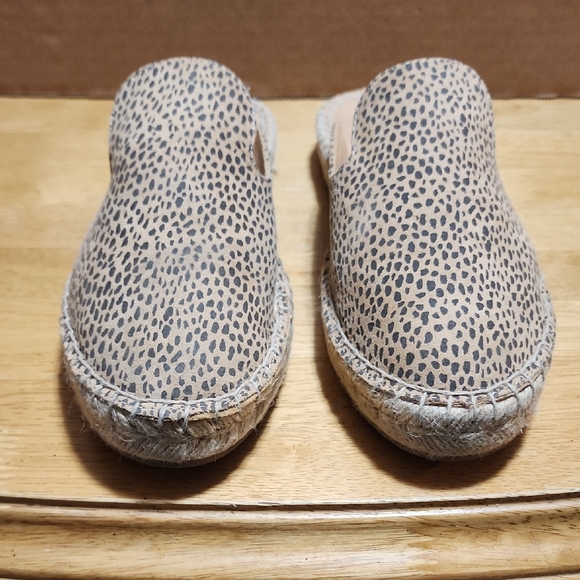 Universal Thread Brown and Black Leopard-Print Espadrille Mule - Picture 3 of 4